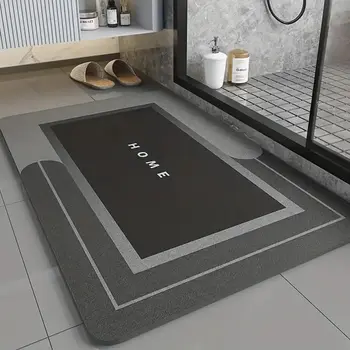 40 x 60 cm, super saugfähige Bodenmatte für Badezimmer, rutschfest, schnell trocknend, weich, Teppich, Dusche