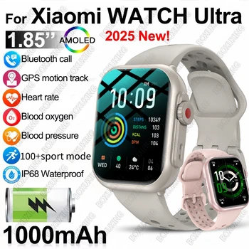 Xiaomi Smart Uhr Männer Frauen 1,85-Zoll HD AMOLED Full Touch Screen IP68 Wasserdichte Bluetooth Anruf
