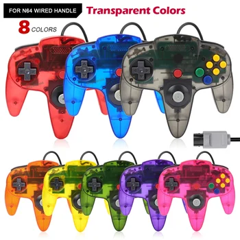 8 farben Wired Gamepad Für N64 Konsole Joypad Steuerung für N64 Klassische Joystick Retro Spielkonsole Gamepad
