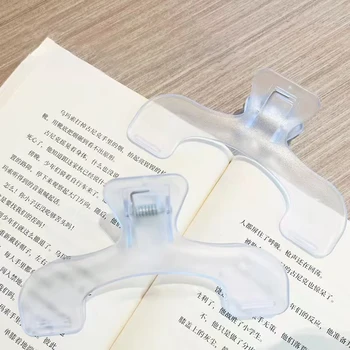 Extra Große Transparente Buchklammer Plastik-Seitenhalter für Lesen, Studium, Büro, Klassenzimmer