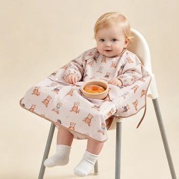 Kangobaby Baby-Lätzchen - Verschmutzungssichere Fütterungslätzchen für Babys - Verstellbar, wasserdicht