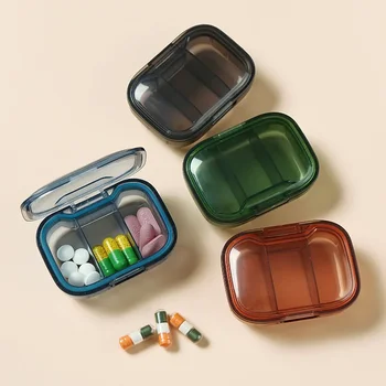 Mini Medizin Pillen Box Medikament Lagerung Box Pillen Spender Pille Organizer Tablet Pillbox Fall Container