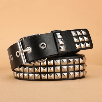 Trend Niet Gürtel Heavy Metal Gürtel Männer Frauen Punk Nachtclub Rock Stil Gürtel Jeans Gürtel Y2K Gürtel