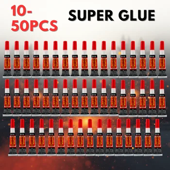 10-50 Flüssiger Superkleber für Holz, Gummi, Metall, Glas, Cyanacrylat-Klebstoff, Schreibwaren, 502