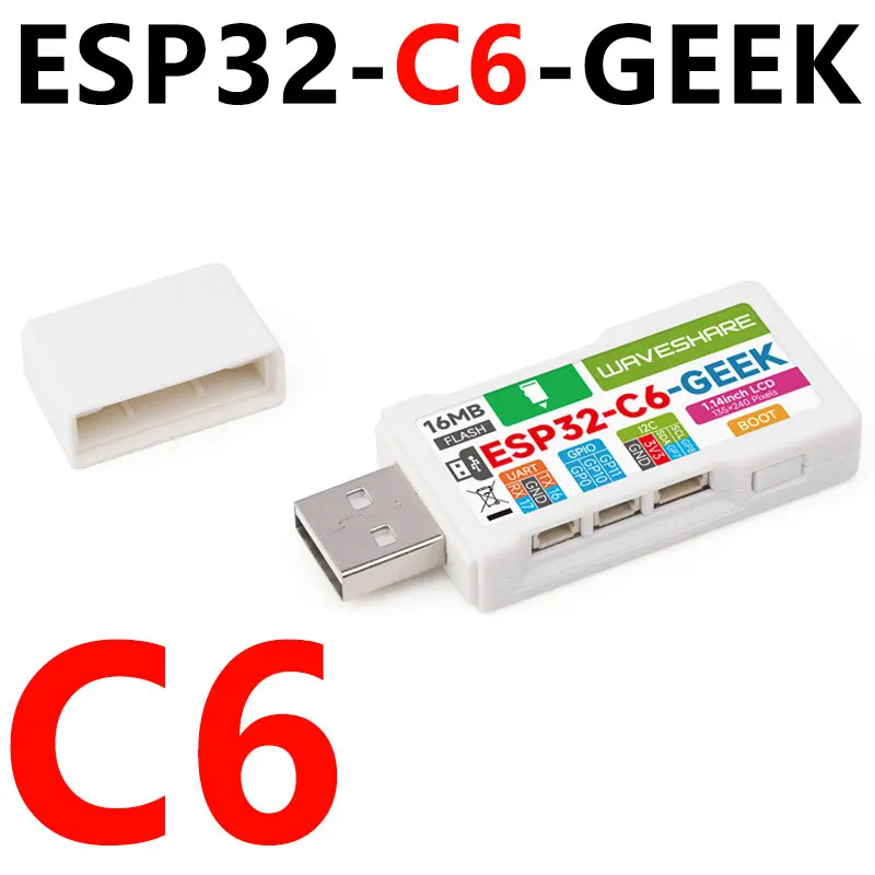 ESP32-C6 GEEK Board mit 1,14-Zoll-LCD, USB-A, TF-Kartenslot – Bild 6