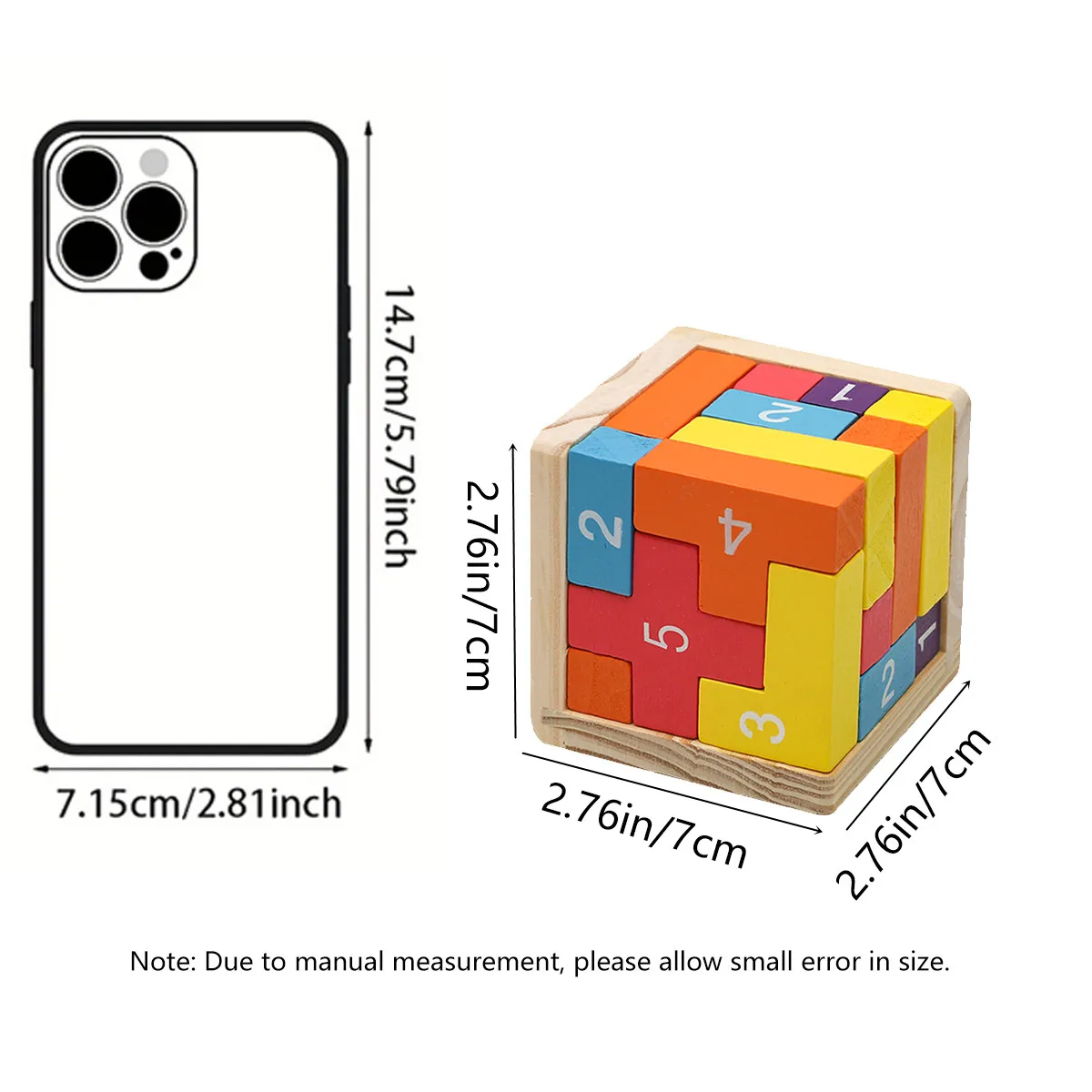 Bunte Holzblock-Puzzles, klassisches 3D-Puzzle „Luban Lock – Bild 3