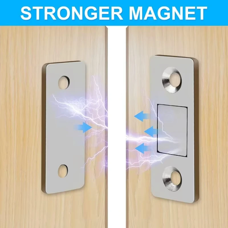 magnetischen Türschnäpper, ultradünn, für Schrank, Türen – Bild 2