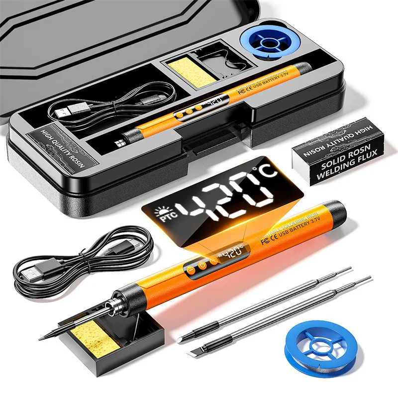 USB Wireless Digital Electric Lötkolben Kit Schnurlos – Bild 4