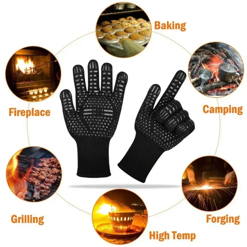 Einteilige Grillhandschuhe, hohe Temperaturbeständigkeit – Bild 3