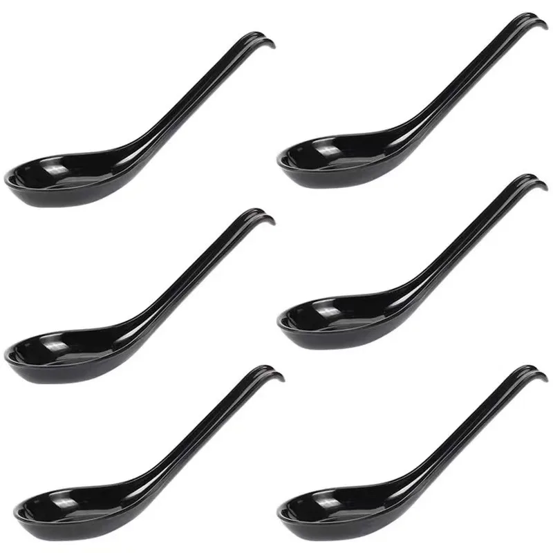 6-teiliges Löffel-Set, rot, schwarz, traditioneller – Bild 5