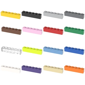 [FunBrick] 10/30/50 Stück 1x6 DIY Bausteine Dicke Steine Lernspielzeug Kreative Teile Klassische Sets