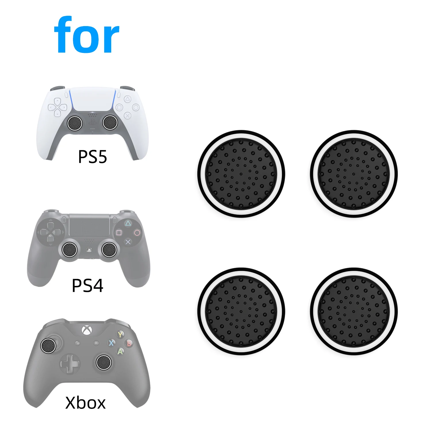 4 stücke Analog Joystick Leucht Thumb-Stick Grip Caps Fall – Bild 6