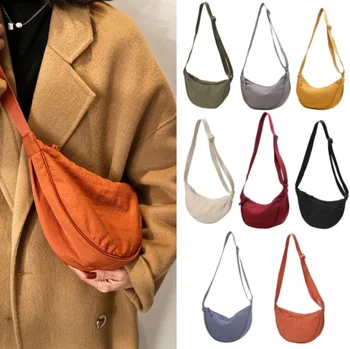 Lässige Nylon-Hobo-Umhängetasche für Damen Designer-Schultertaschen Große Kapazität Shopper-Tasche für Reisen
