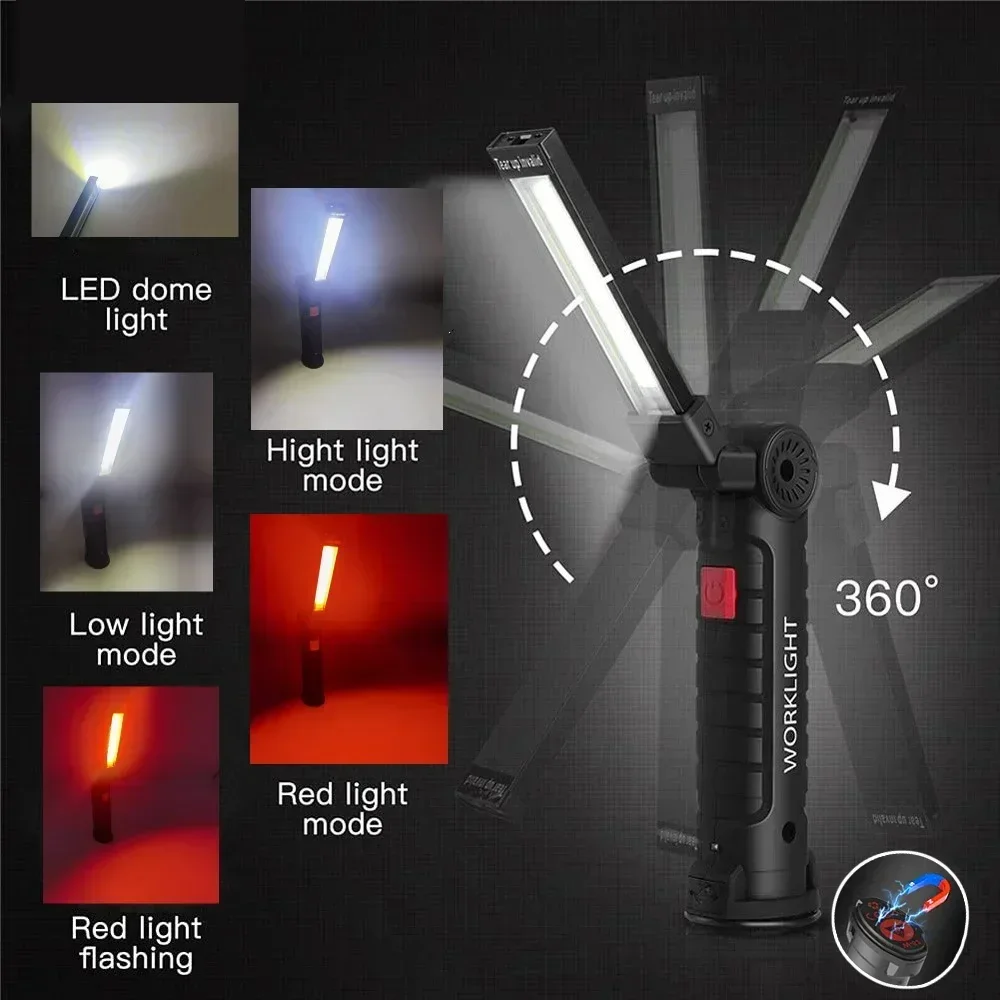 1pc COB LED Arbeit Licht Dimmbare USB Aufladbare LED – Bild 2