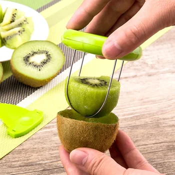 Abnehmbarer Kiwi-Schneider, Obstschäler, Küchenwerkzeug, effizientes Zitronenschäl-Gadget, kreatives Zubehör