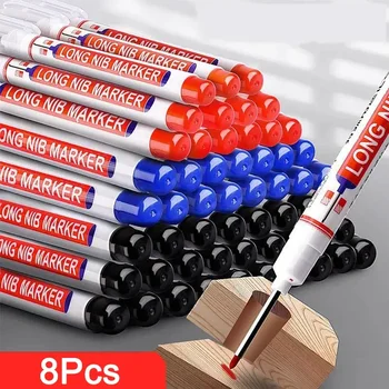 20mm Tiefe Loch Lange Spitze Kopf Marker Für Metall Perforieren Stift Wasserdicht Bad (8 Stück)