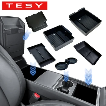 TESY Konsolen- und Armlehnen-Aufbewahrungsbox für Tesla New Model Y Juniper Launch