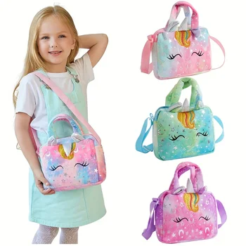 Mode Süße Einhorn Handtaschen Für Mädchen Nettes Kind Umhängetasche Kinder Geburtstag Party Geschenk Kleines