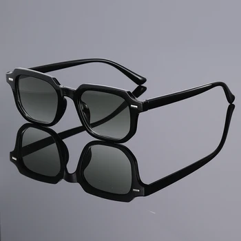 Herrenmode Brille Neue Trendy Quadratischen Rahmen Retro Niet Y2K Musik Festival Coole Street Style Dekoration