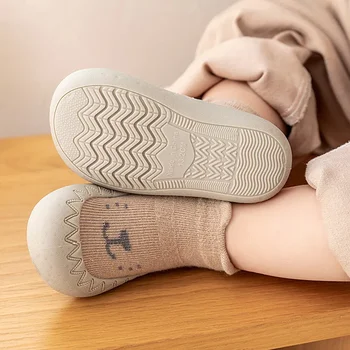 Baby Socken Schuhe Kleinkind Niedlichen Cartoon Kinder Jungen Schuhe Weiche Gummi Sohle Kind Boden Sneaker