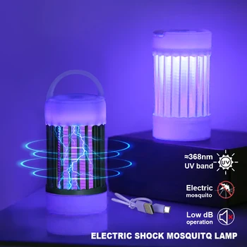 Elektrische Moskito-Mörder-Lampe, UV-Licht, Insektenvernichter, Falle, USB, 5 V, Sommer-Fliegenklatsche