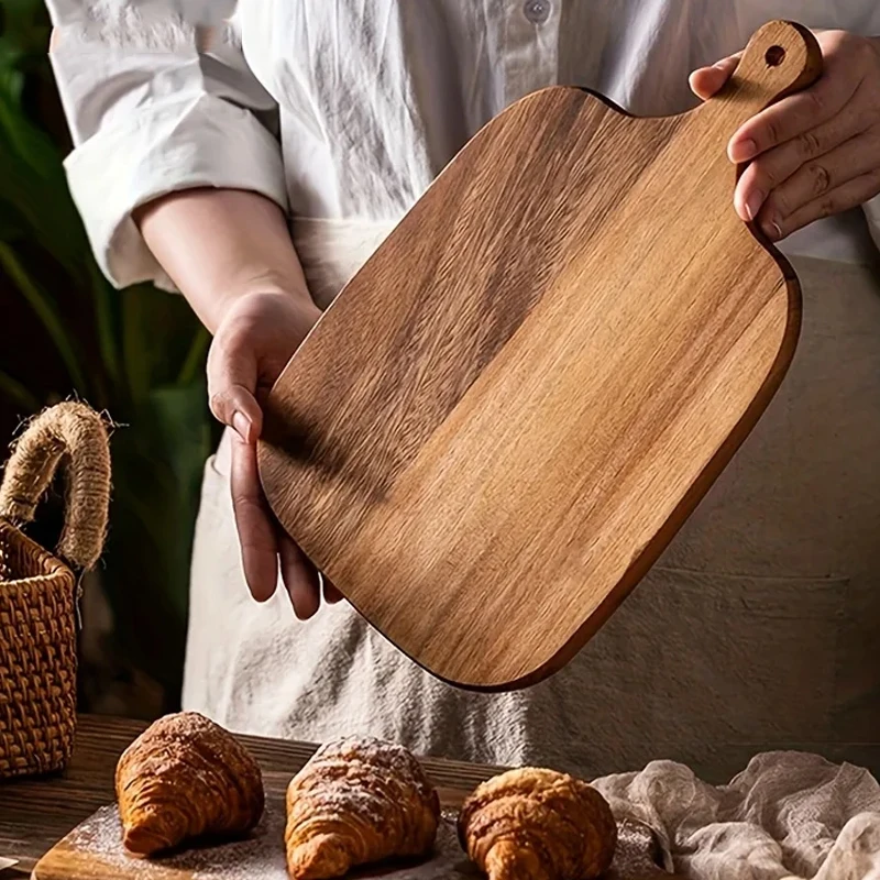 Küchen-Holzschneidebrett mit Griff Lebensmittelsicheres – Bild 3