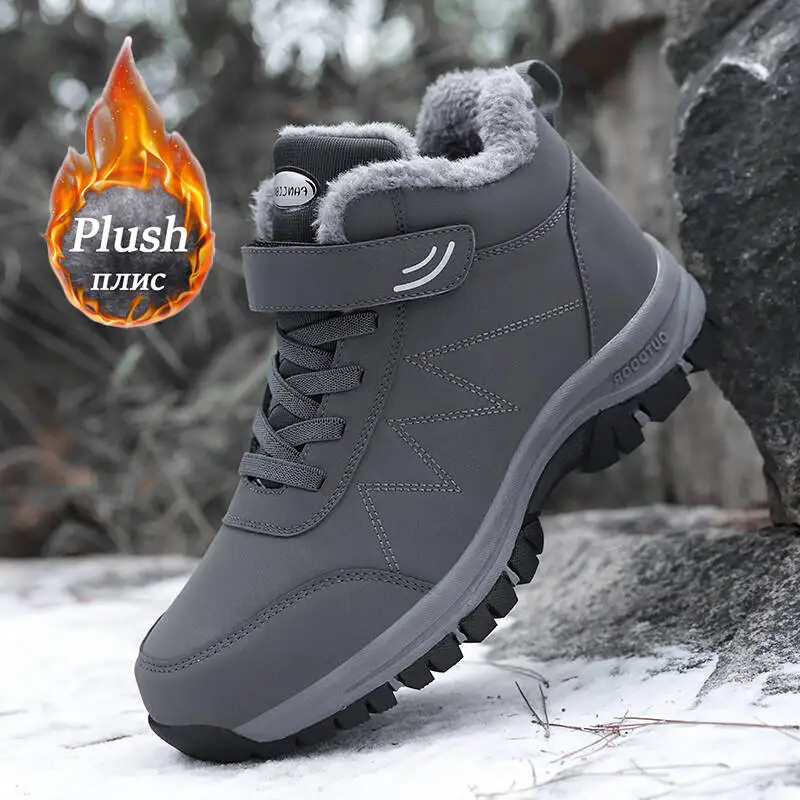 Winter Männer Stiefel Mikrofaser Leder Schnee Stiefel Mann