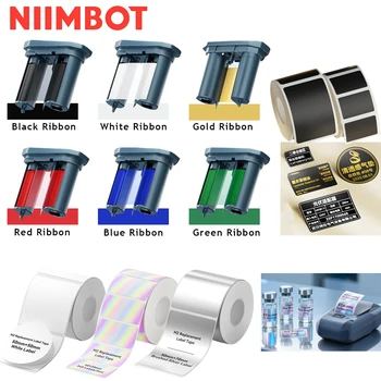 NIIMBOT M2/M3/B32/Z401 Farbe Carbon Band Thermotransfer Aufkleber Outdoor Wasserdicht Kratzfest Netzwerk