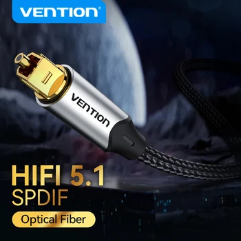 Vention Digitales Glasfaserkabel Toslink SPDIF Koaxialkabel für Verstärker Player Xbox PS5 Soundbar Kabel