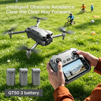 Brand+ GT50 Pro RC-Drohne 8K HD Doppelkameras WiFi GPS Bürstenloser Motor 5,64 Zoll