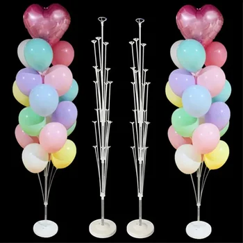 Runto 1Set Geburtstags-Ballonständer-Set, Ballonständer mit Sockel und Stange für Hochzeit, Geburtstag