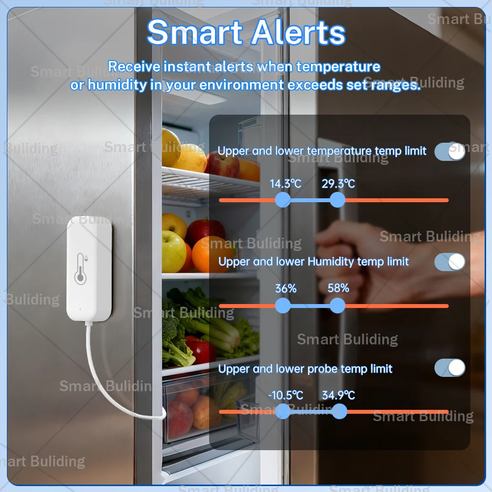 Tuya Zigbee WiFi Temperatur- und Feuchtigkeitssensor mit – Bild 4