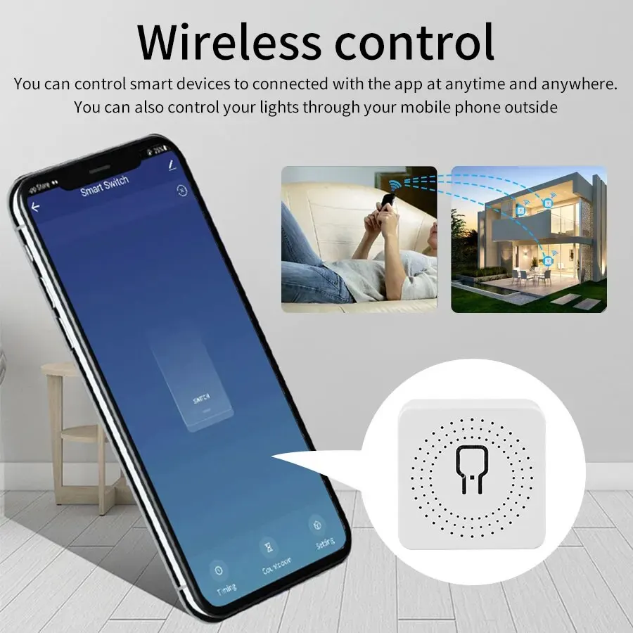 16A/20A WiFi Mini Smart Switch Modul 2-Wege-Steuerung Cozy – Bild 3