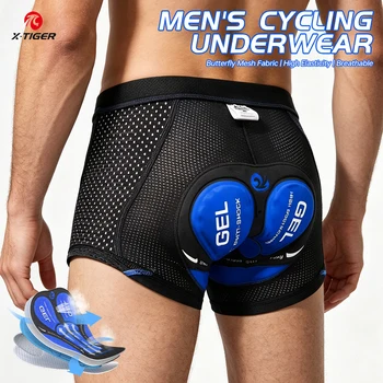 X-TIGER Herren Radsport Unterwäsche Shorts 5d Gel Pad atmungsaktive rutsch feste Bike Shorts Fahrrad Unterhose