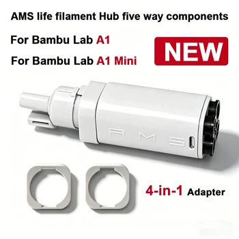 Bambu Lab 3D-Drucker AMS Filament-Hub Fünf-Wege-Komponenten-Schalter Verbrauchsmaterialien Mehrfarbendruck
