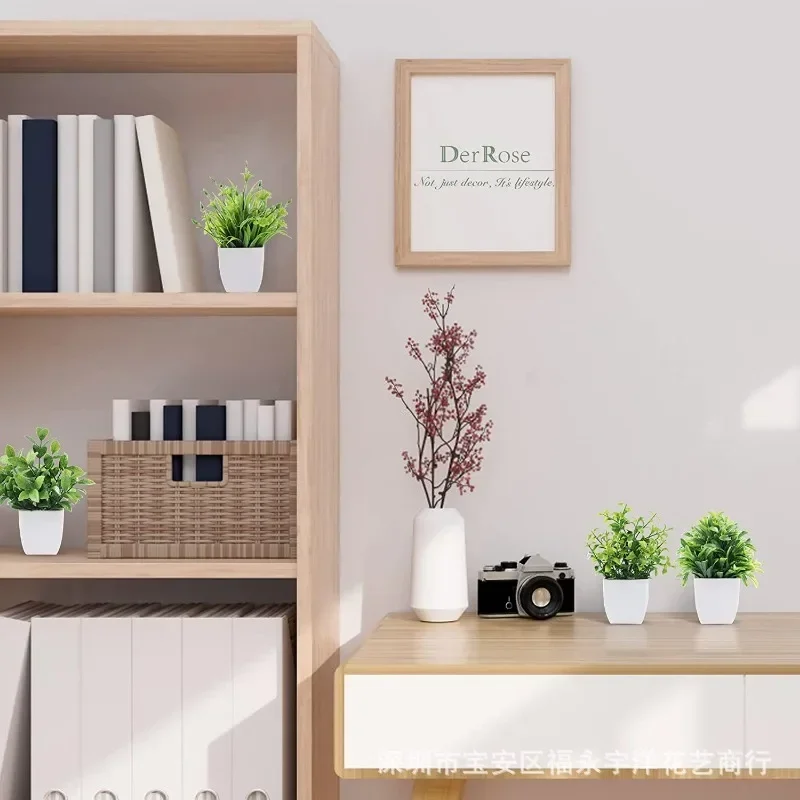 Künstliche Bonsai-grüne gefälschte Pflanze, Eukalyptus-Blume – Bild 3