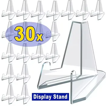 Dreieckige Karte Display Stand Mini Acryl Idol Foto Bild Halter Steht für Münze Sport Sammelkarten display