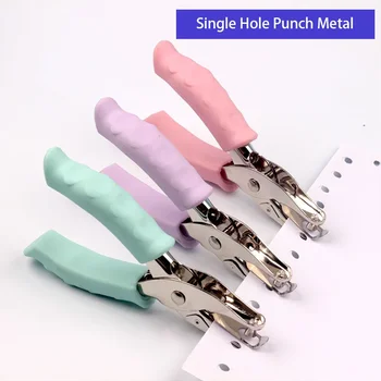 Einhandstanzer aus Metall mit einem Loch. Ideal für Papier, Scrapbooking und verschiedene Bastelprojekte. Es