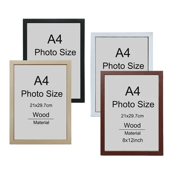 Holz-Bilderrahmen, A4, 20,3 x 30,5 cm, Ehrenzertifikat, Dokumentenrahmen, Holz-Fotorahmen für Wandbehang