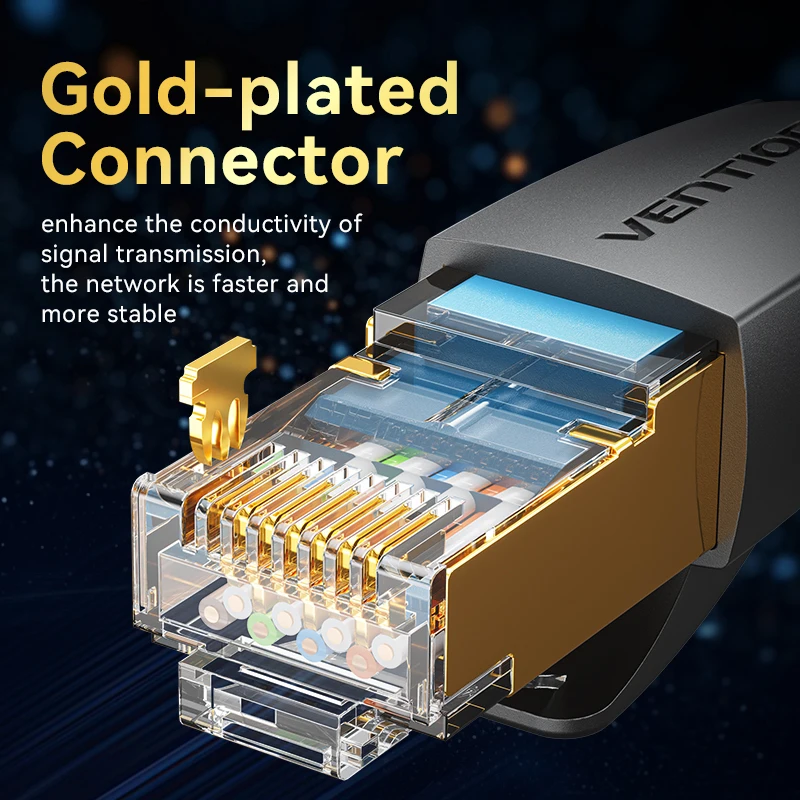 Cat 8 Netzwerkkabel RJ45, 40 Gbit/s, 2000 MHz, Baumwolle – Bild 4