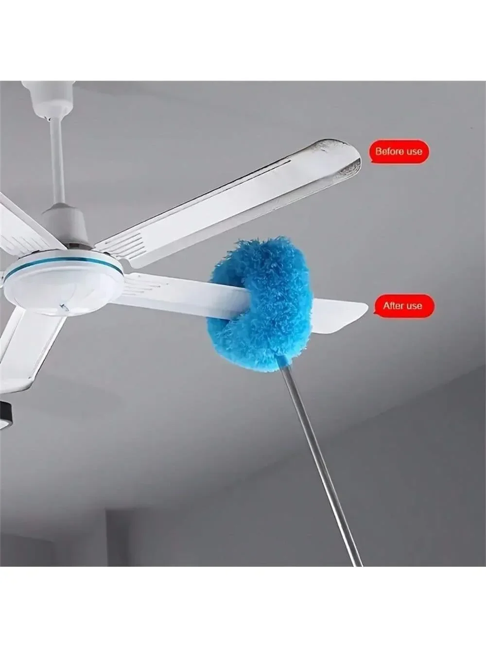 Mikrofaser-Deckenventilator-Staubwedel verlängert bis zu – Bild 4