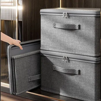 Stapelbare wasserdichte Aufbewahrungsboxen - Mehrzweck-Organizer für Schrank, Schlafzimmer, Küche, Büro, ideal