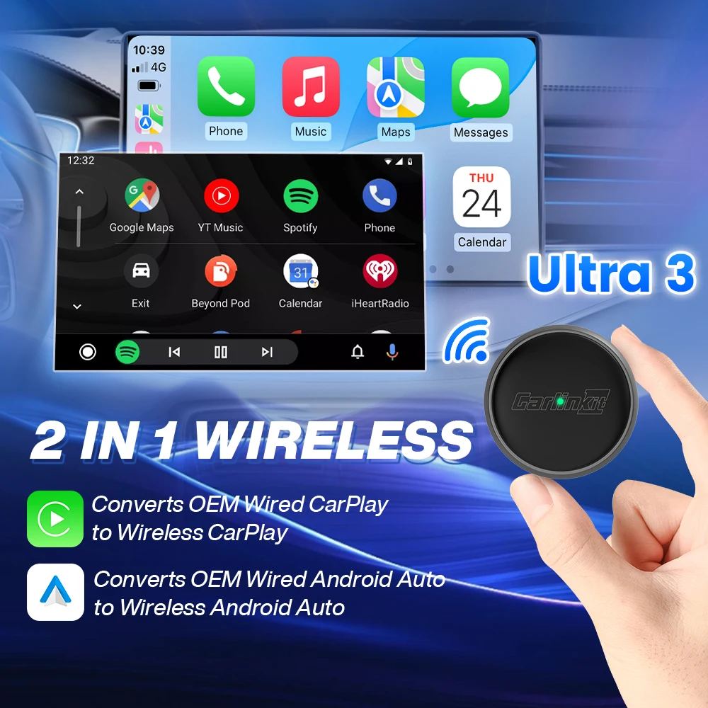 CarlinKit Wireless CarPlay Box Mini Ultra 3, kabelgebunden – Bild 2