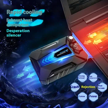 Tragbarer Vakuum-Laptop-Kühler, USB-Luftkühler, externer extrahender Lüfter, Notebook für 15,6