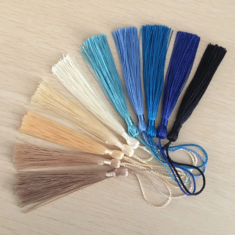 100 teile/paket Polyester Seide Quaste Fringe 13 cm Baumwolle – Bild 3