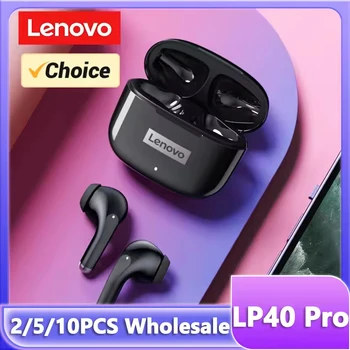 Lenovo LP40 Pro Kopfhörer Kabellos Bluetooth 5.4 TWS Hifi Stereo Ohrhörer Gaming Sport Touch-Steuerung