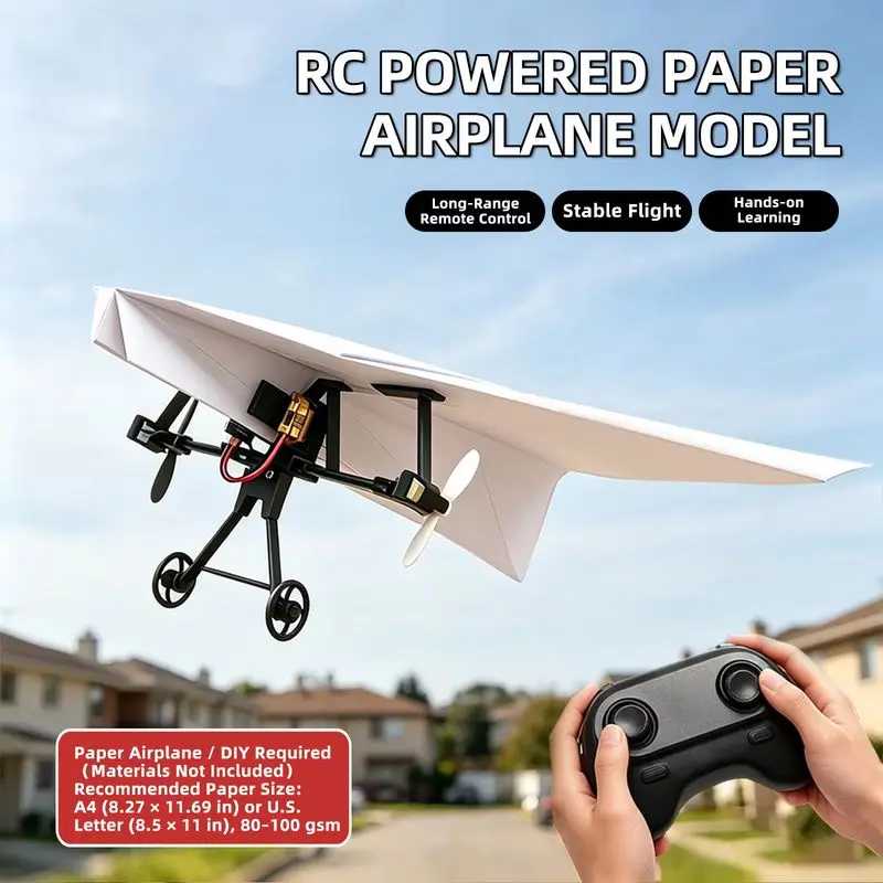 RC Papierflugzeug Elektrisches DIY RC Papierflugzeug-Set – Bild 5