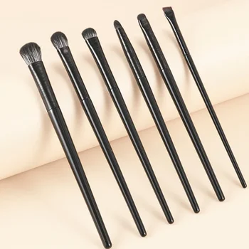 Augen-Make-up-Pinsel-Set, professionelles, weiches Konturierungsset für Lidschatten, Eyeliner (6 Stück)