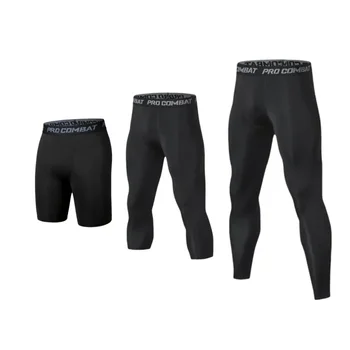 Herren-Kompressionshose, Strumpfhosen, coole, trockene Leggings, Sport-Baselayer-Laufhose, sportliches