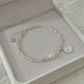 Armband aus 925er-Sterlingsilber, teilweise Perlen, Knoten, Armbänder für Damen, modisches Luxus-Design